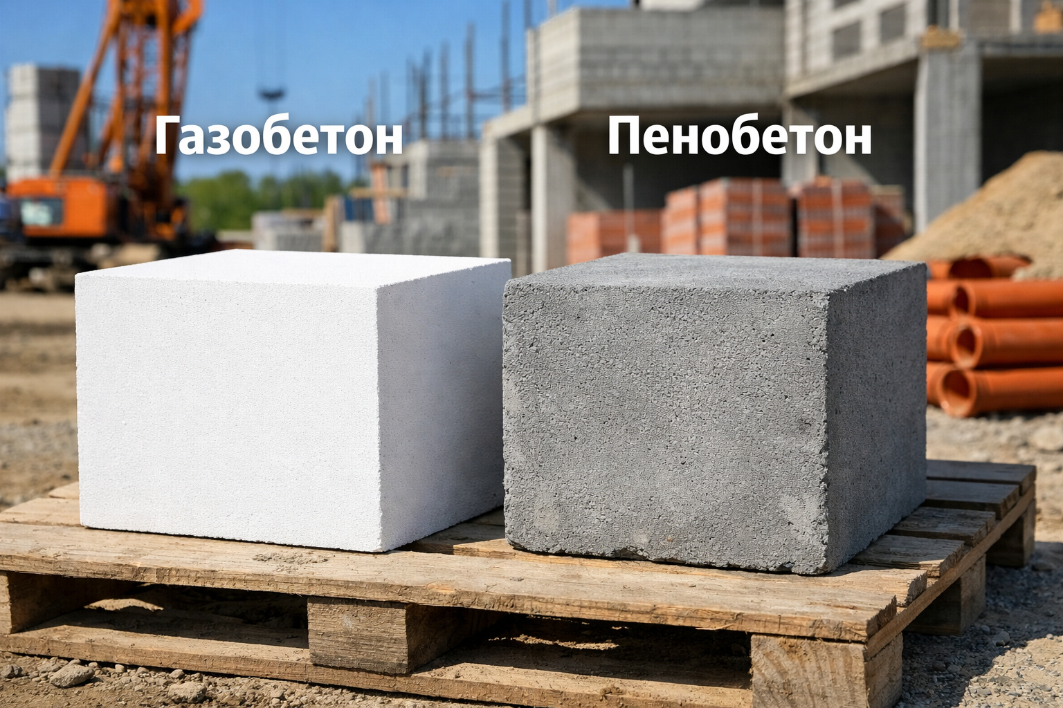 Сравнение блоков газобетона и пенобетона